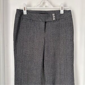 White House Black Market Charcoal Plaid Women's Trousers